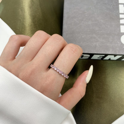 [Elowen Jewels]Sparkling Round Cut Tennis Ring
