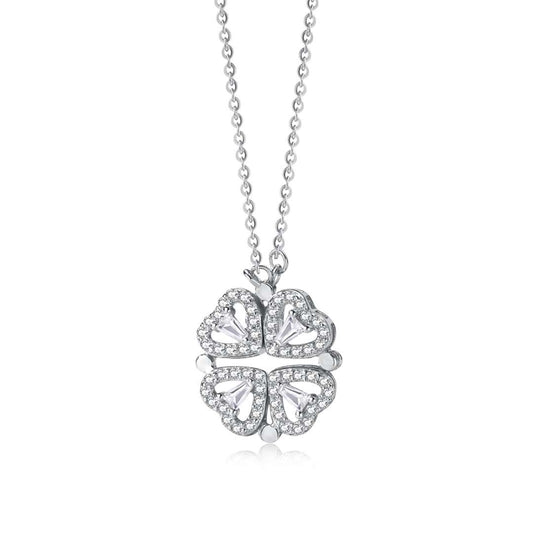 [Elowen Jewels]Ornate Heart Cut Flower Shape Necklace