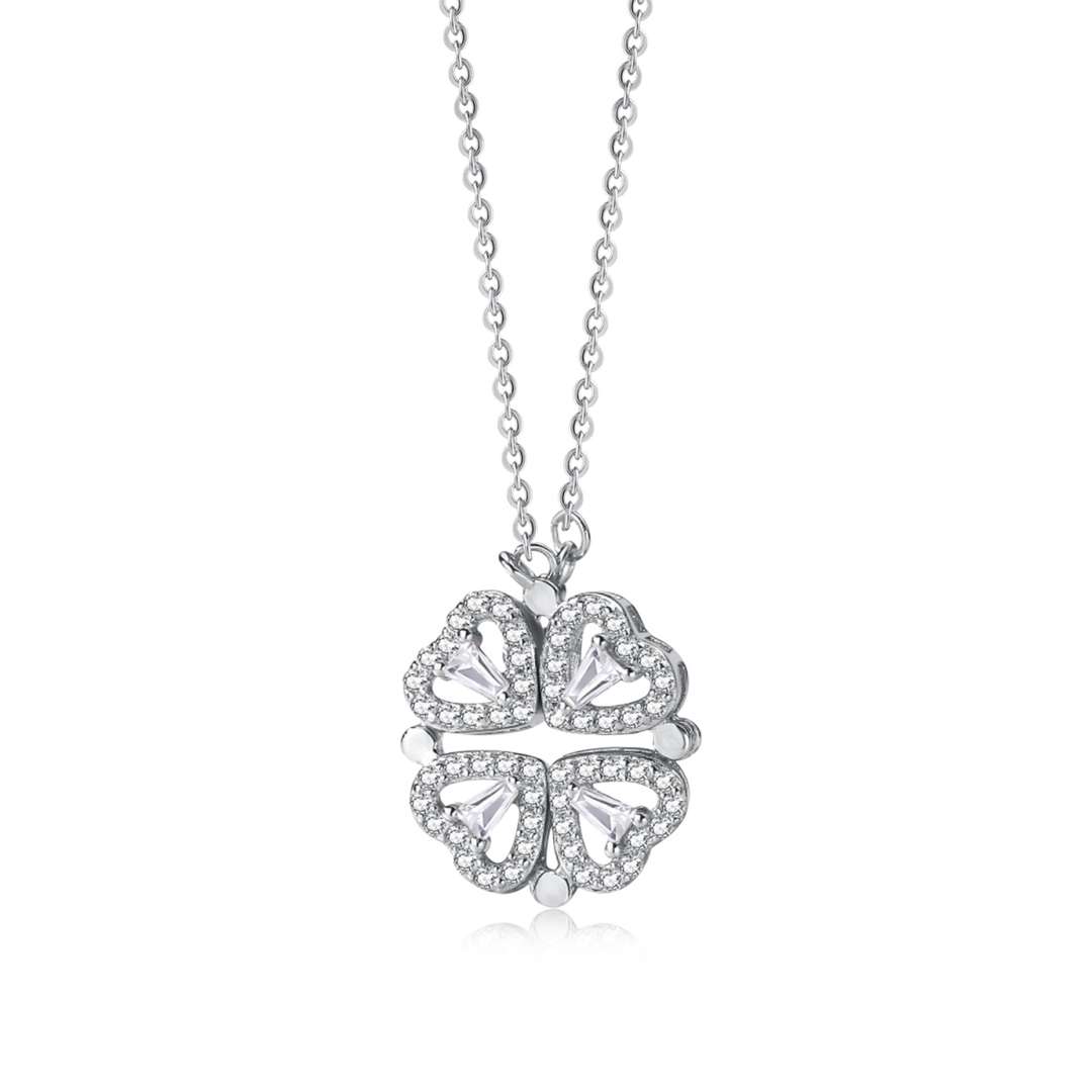 [Elowen Jewels]Ornate Heart Cut Flower Shape Necklace