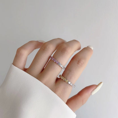 [Elowen Jewels]Sparkling Round Cut Tennis Ring