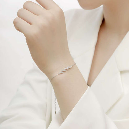 [Elowen Jewels]Elegant Wheat Leaves Shape Bracelet