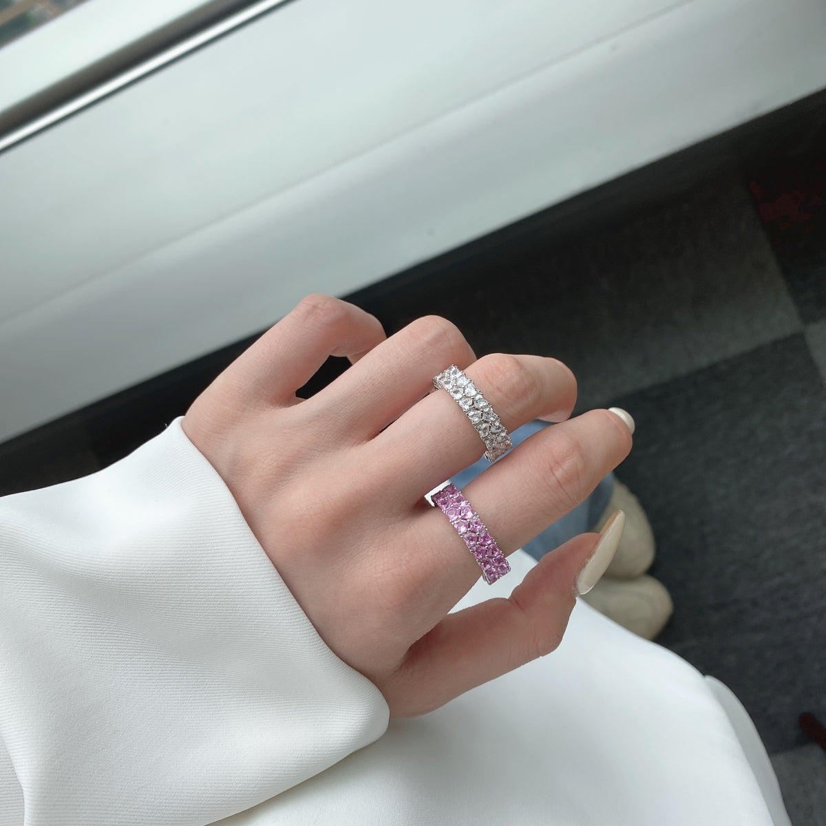 [Elowen Jewels]Sparkling Full Heart Ring