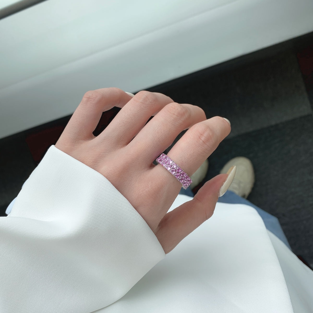 [Elowen Jewels]Sparkling Full Heart Ring