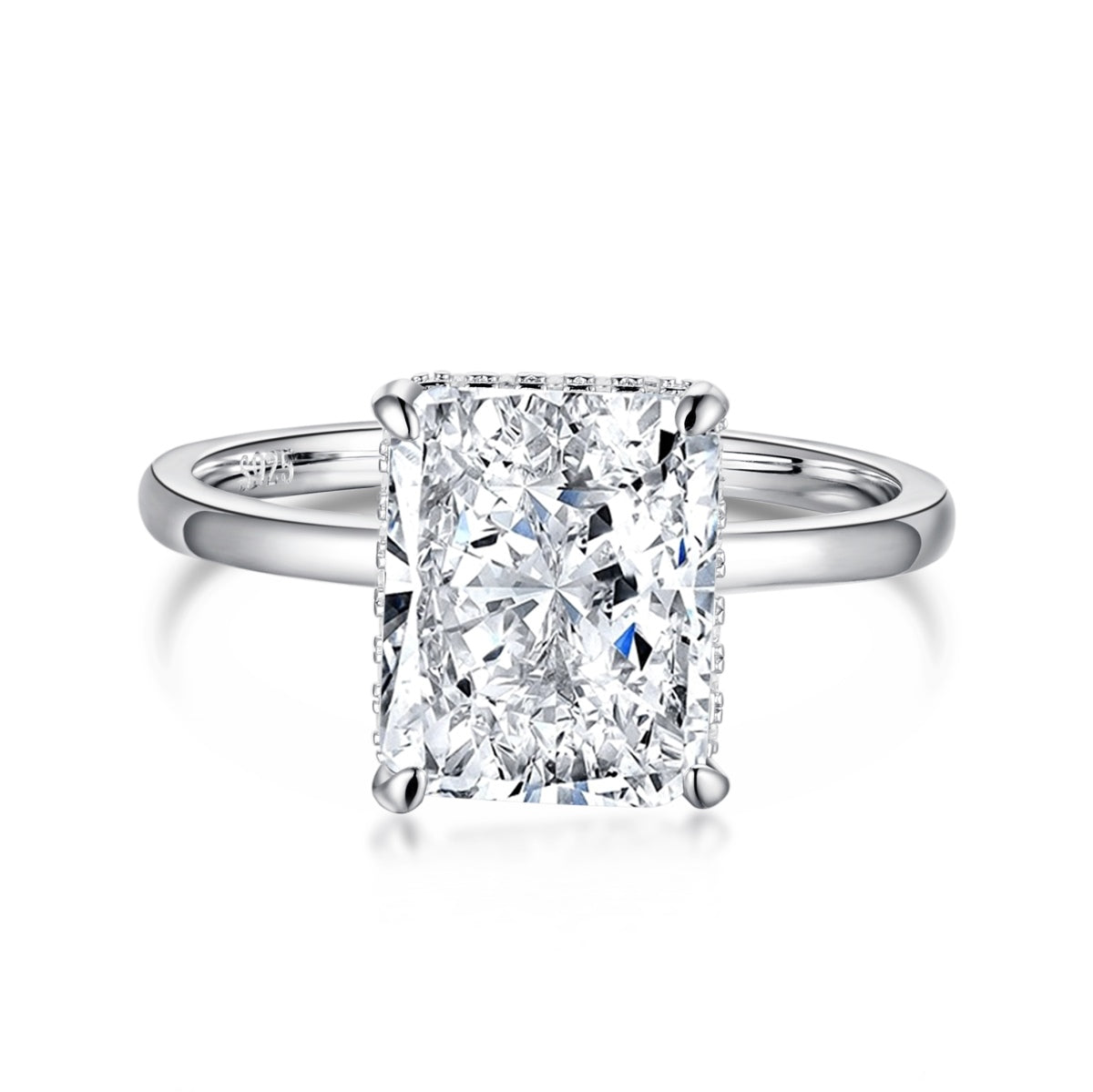 [Elowen Jewels]4.0 Carat Ornate Enchanting Radiand Cut Banquet Ring