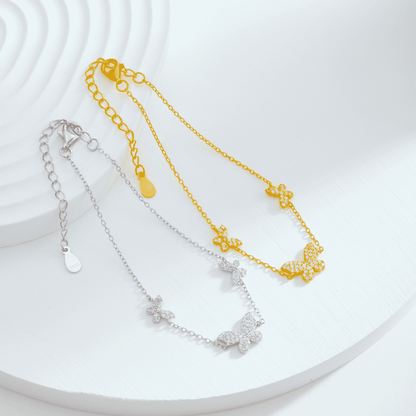 [Elowen Jewels]Delicate Butterfly Pendant Bracelet