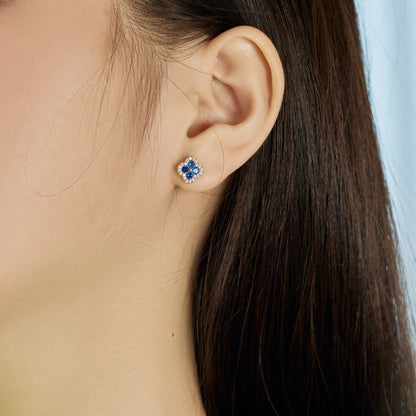 [Elowen Jewels]Four-Leaf Clover Flower Shaped Earrings