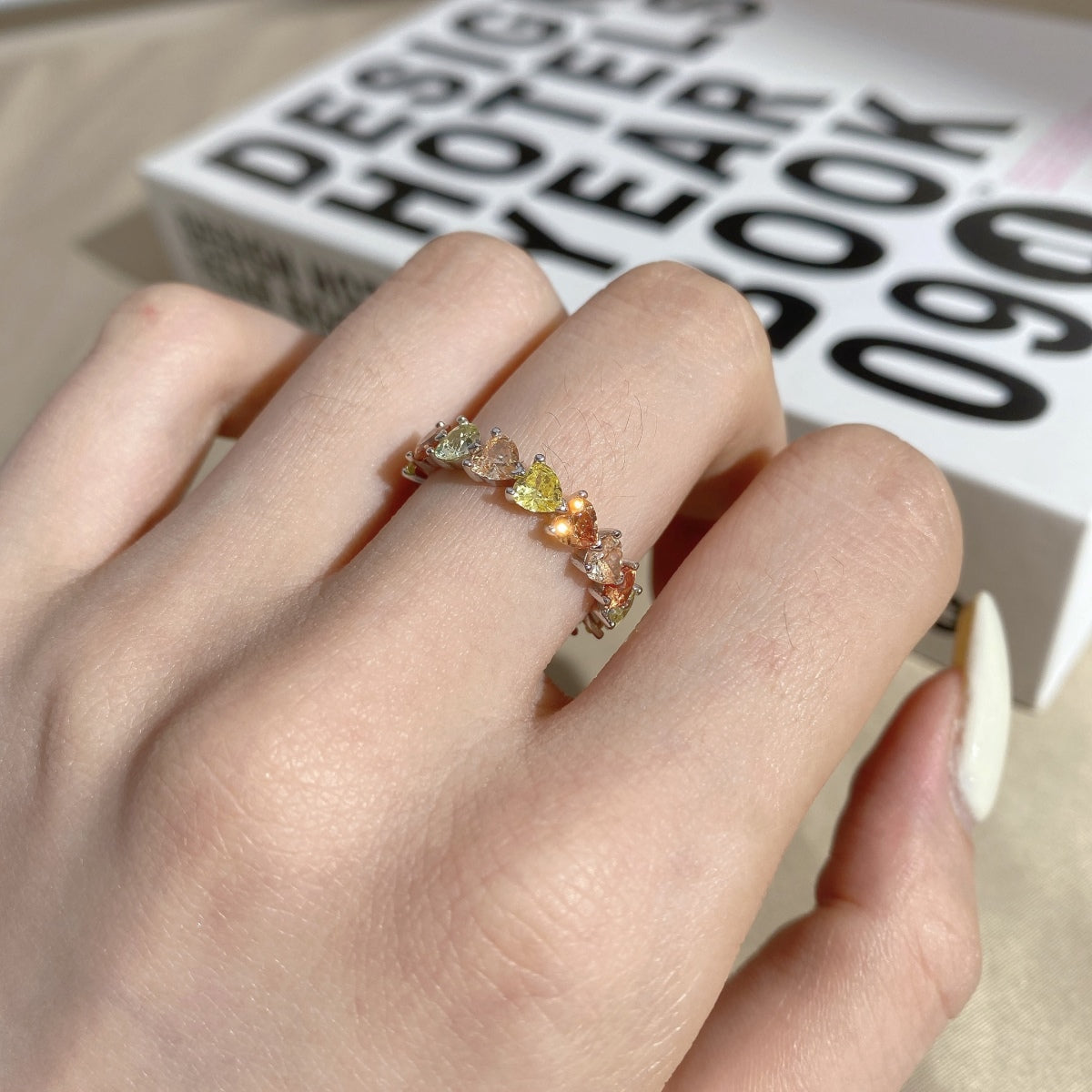 [Elowen Jewels]0.25 Carat Radiant Romance Heart Cut Lover Ring