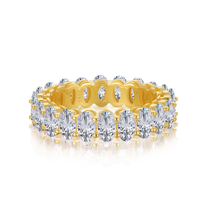 [Elowen Jewels]Ornate Oval Cut Tennis Ring