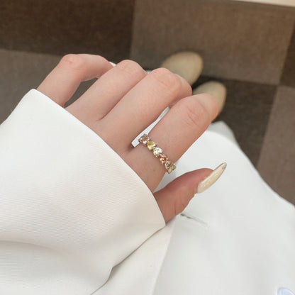 [Elowen Jewels]0.25 Carat Radiant Romance Heart Cut Lover Ring