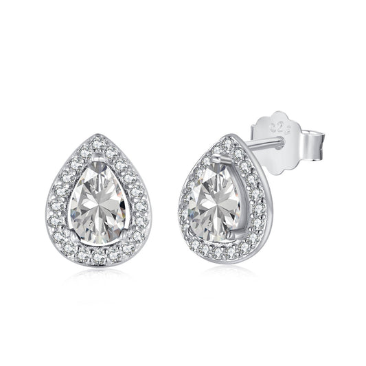 [Elowen Jewels]Luxurious Water Drop Shape Earrings
