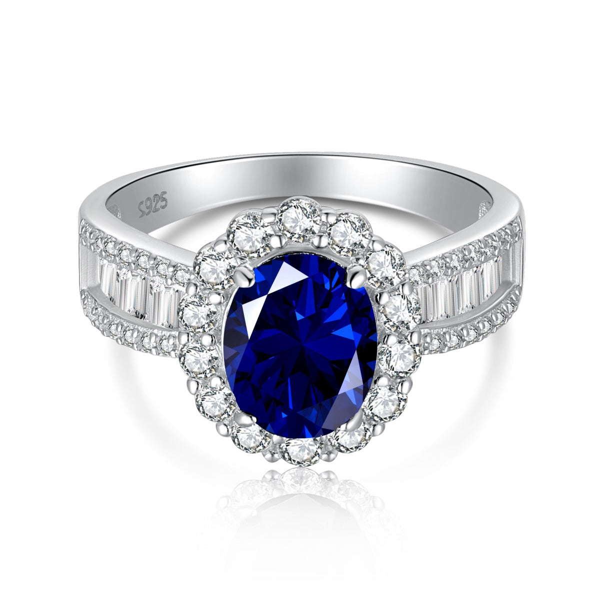 [Elowen Jewels]1.5 Carat Dazzling Charming Oval Cut Banquet Ring