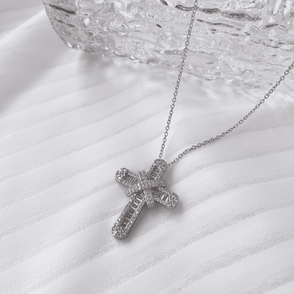 [Elowen Jewels]Gypsophila With Dimonds Necklace