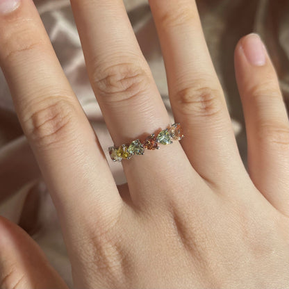 [Elowen Jewels]0.25 Carat Radiant Romance Heart Cut Lover Ring