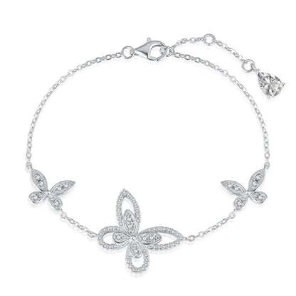 [Elowen Jewels]Delicate Butterfly Pendant Bracelet