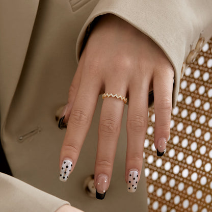 [Elowen Jewels]Delicate Enchanting Wave Shape Daily Ring