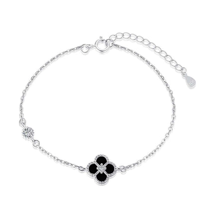 [Elowen Jewels]Delicate Four Leaf Clover Bracelet