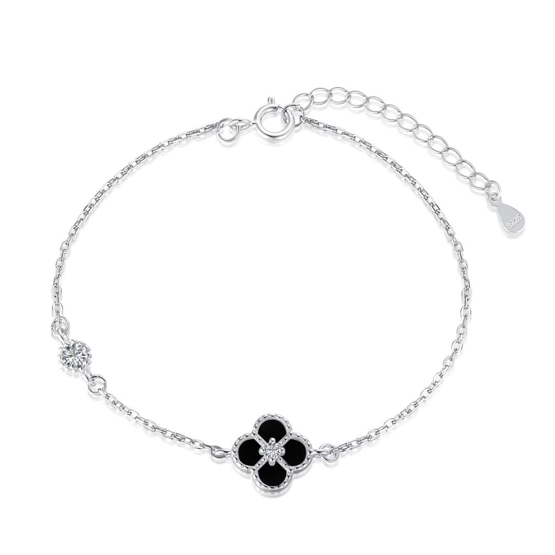 [Elowen Jewels]Delicate Four Leaf Clover Bracelet