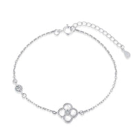 [Elowen Jewel]Delicate Four Leaf Clover Bracelet