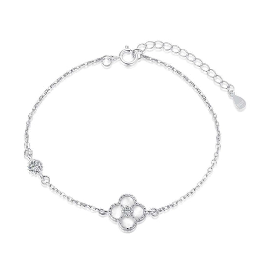 [Elowen Jewels]Delicate Four Leaf Clover Bracelet