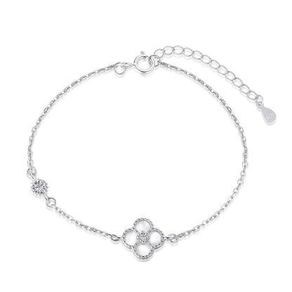 [Elowen Jewels]Delicate Four Leaf Clover Bracelet