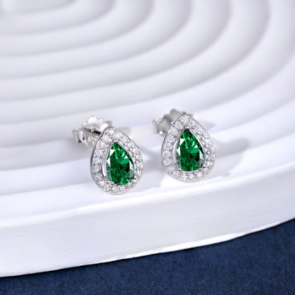 [Elowen Jewels]Luxurious Water Drop Shape Earrings