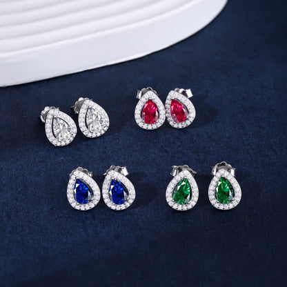 [Elowen Jewels]Luxurious Water Drop Shape Earrings