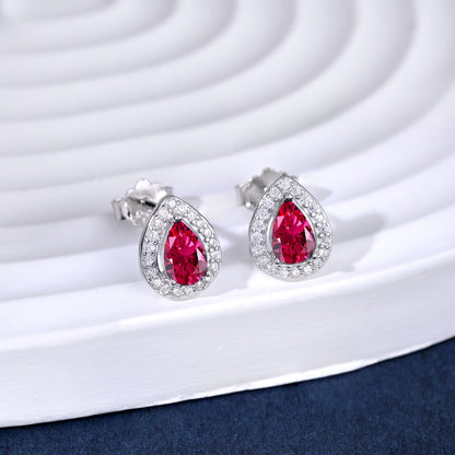 [Elowen Jewels]Luxurious Water Drop Shape Earrings
