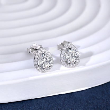 [Elowen Jewels]Luxurious Water Drop Shape Earrings