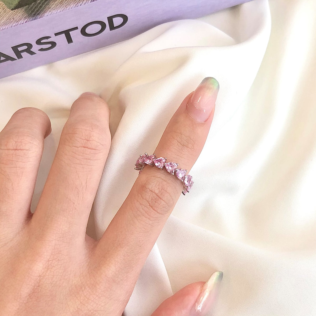 [Elowen Jewels]0.25 Carat Radiant Romance Heart Cut Lover Ring