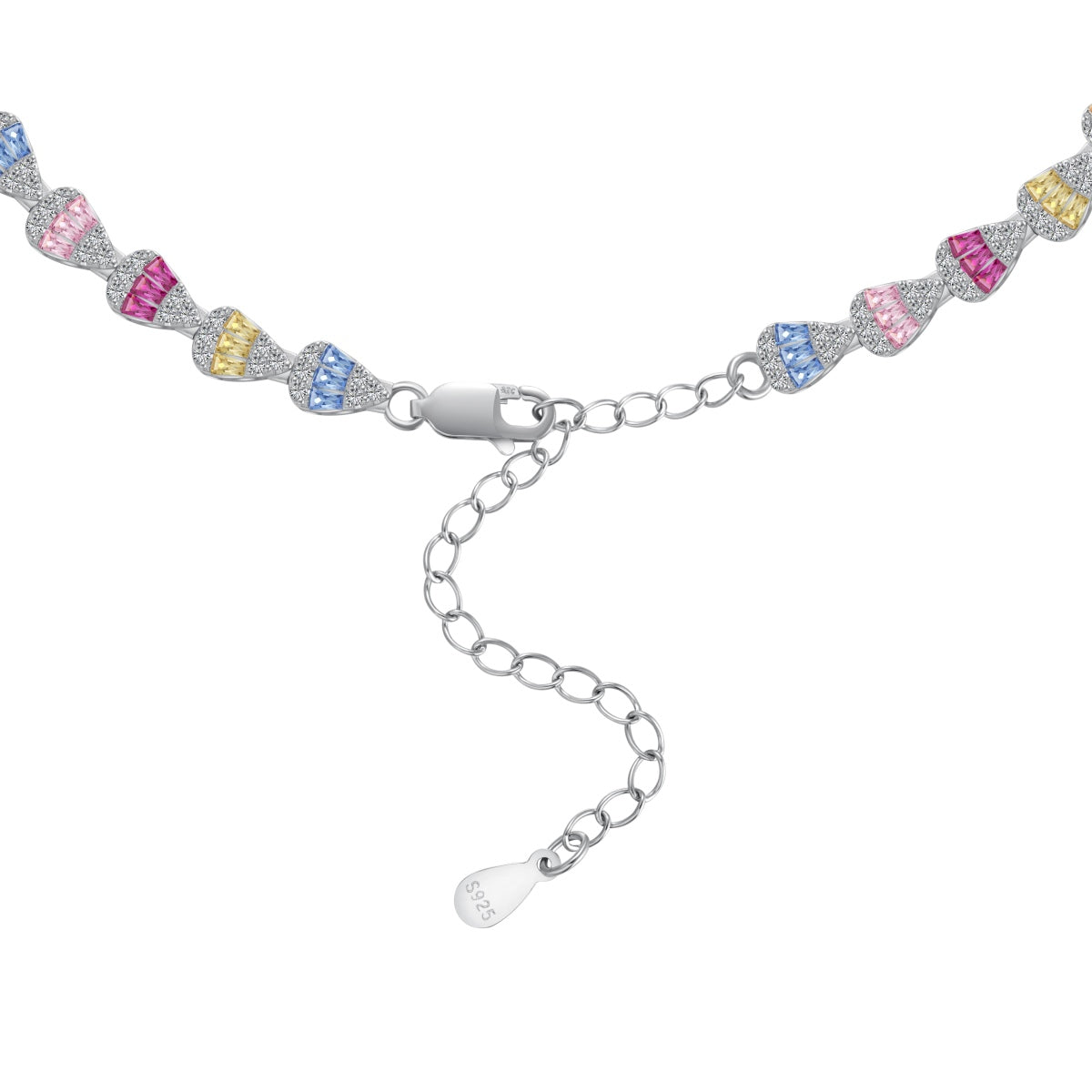 [Elowen Jewels]Radiant Colorful Rainbow Necklace