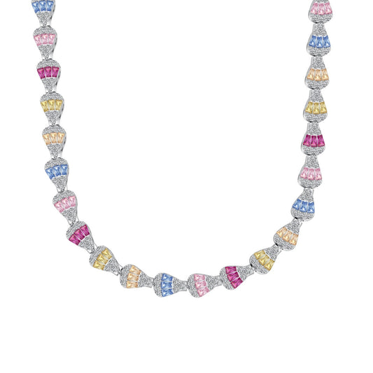 [Elowen Jewels]Radiant Colorful Rainbow Necklace
