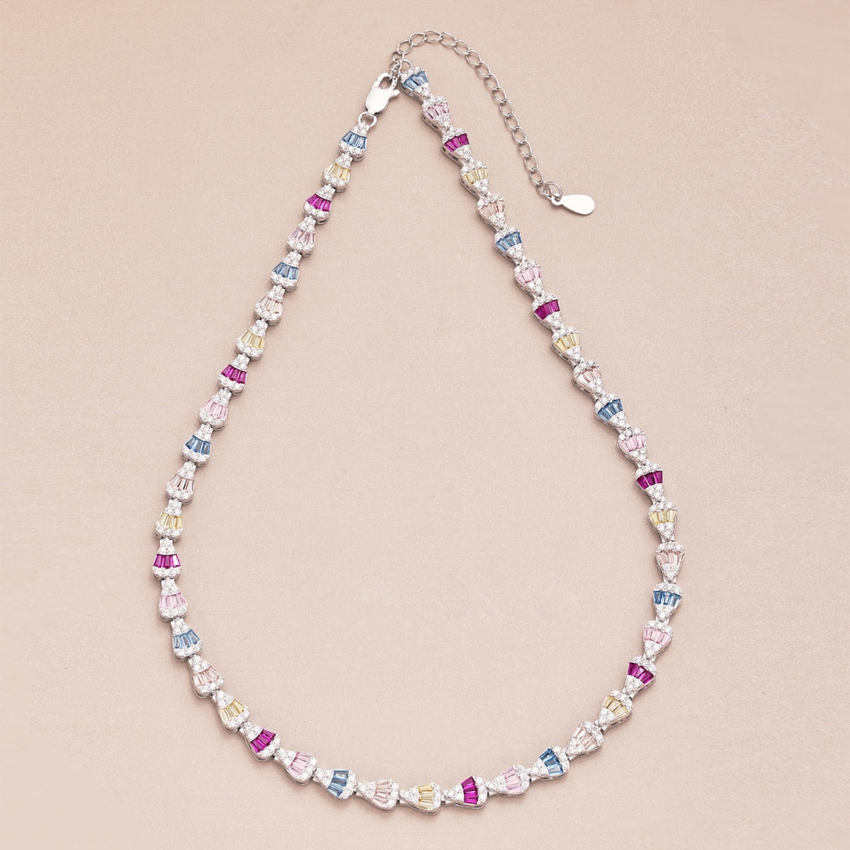 [Elowen Jewels]Radiant Colorful Rainbow Necklace