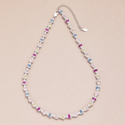 [Elowen Jewels]Radiant Colorful Rainbow Necklace