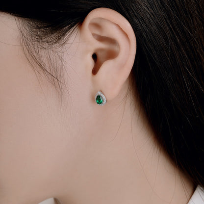 [Elowen Jewels]Luxurious Water Drop Shape Earrings
