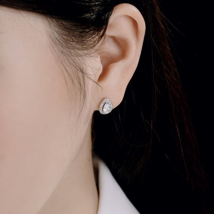 [Elowen Jewels]Luxurious Water Drop Shape Earrings