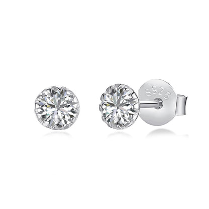 [Elowen Jewels]Sparkling Colorful Round Shape Earrings