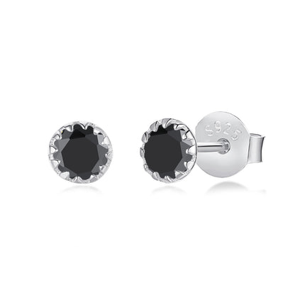 [Elowen Jewels]Sparkling Colorful Round Shape Earrings