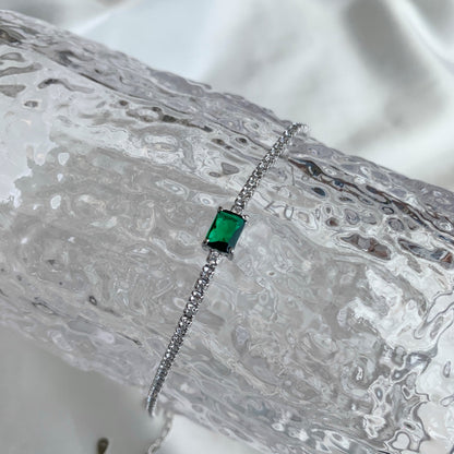 [Elowen Jewels]1.0 Carat Unique Emerald Cut Banquet Bracelet