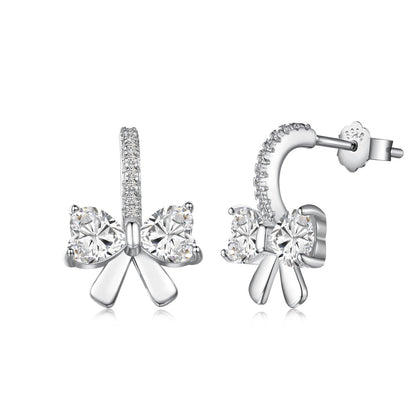 [Elowen Jewels]Exquisite Earrings With Heart-Shaped Bow Design