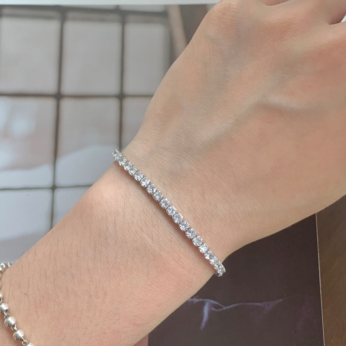 [Elowen Jewels]Sparkling Round Cut Daily Bracelet