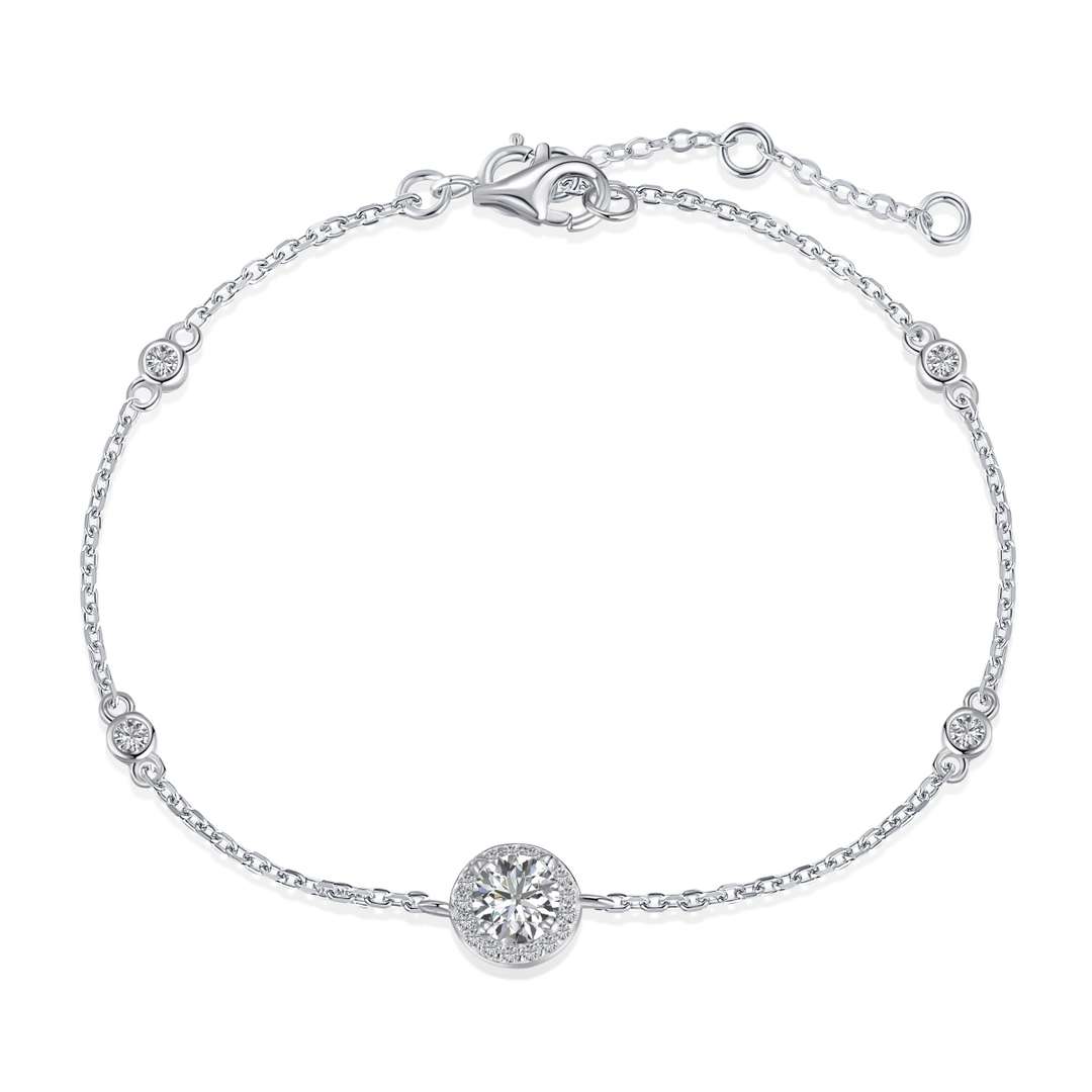 [Elowen Jewels]Dazzling Round Cut Shape Bracelet