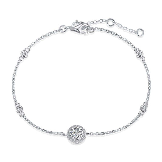 [Elowen Jewels]Dazzling Round Cut Shape Bracelet