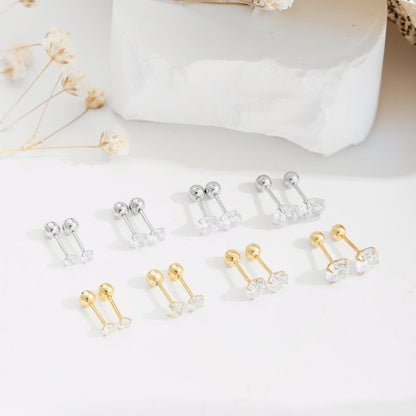 [Elowen Jewels]Unique U-Shaped Ear Bone Earrings