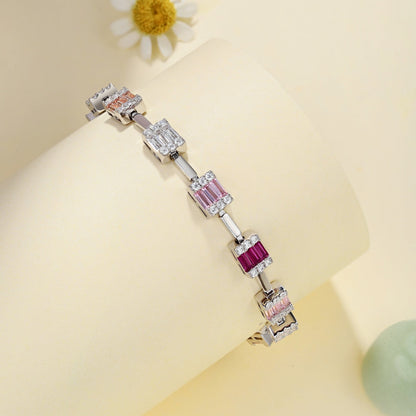 [Elowen Jewels]Dainty Charming Emerald Cut Daily Bracelet