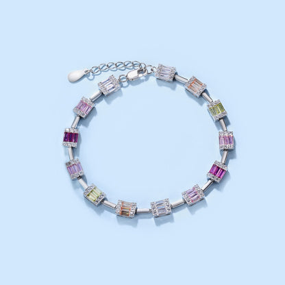 [Elowen Jewels]Dainty Charming Emerald Cut Daily Bracelet