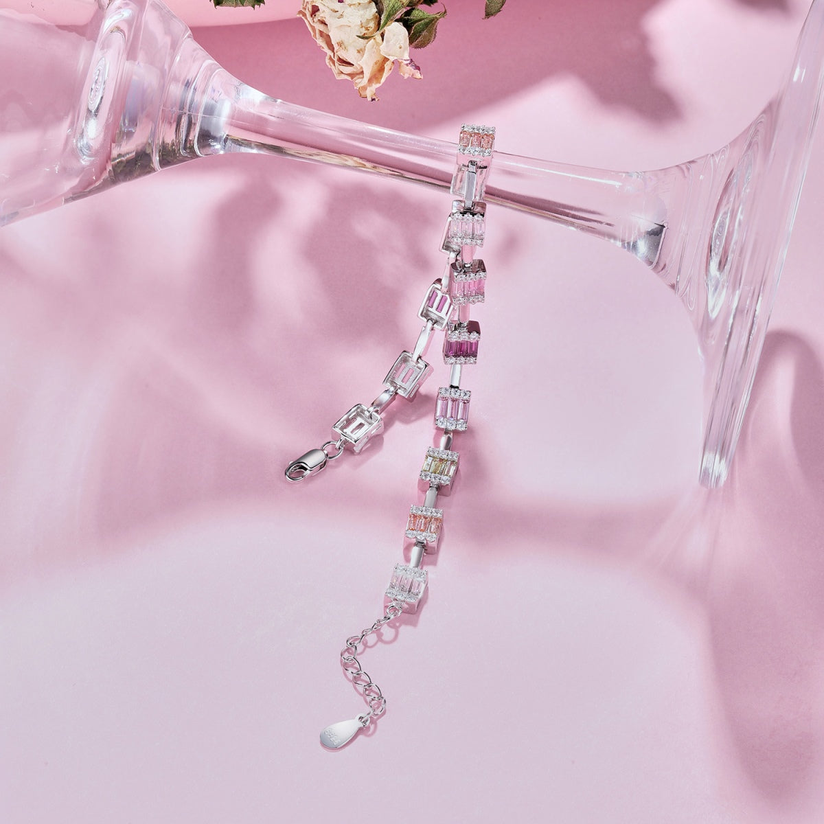 [Elowen Jewels]Dainty Charming Emerald Cut Daily Bracelet