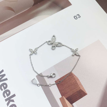 [Elowen Jewels]Delicate Butterfly Pendant Bracelet