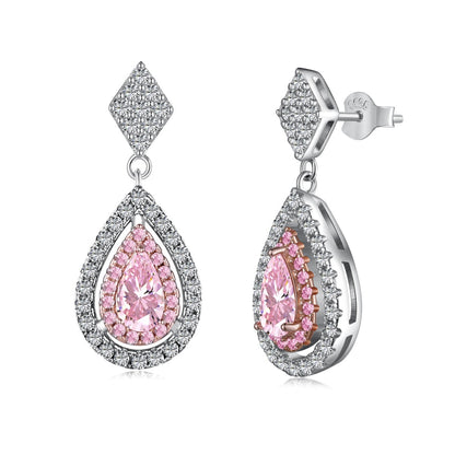 [Elowen Jewels]Ornate Delicate Water Drop Shape Banquet Earrings