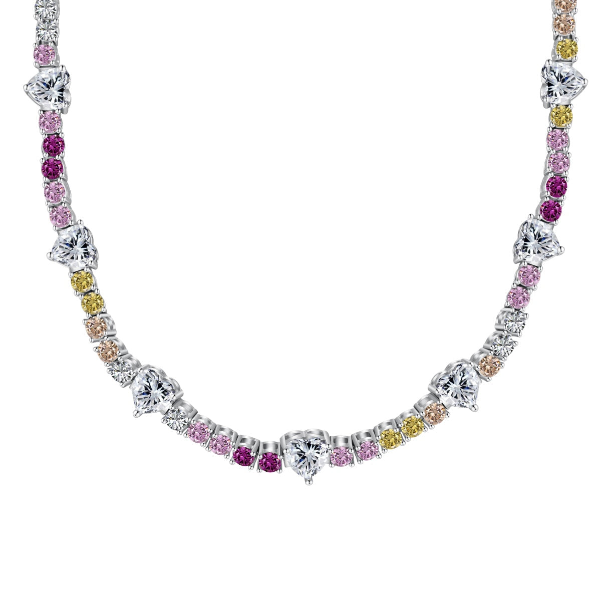 [Elowen Jewels]Delicate Colorful Rainbow Tennis Chain