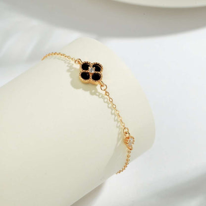 [Elowen Jewels]Delicate Four Leaf Clover Bracelet